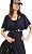Dawn Dress Blue and Black Stripes