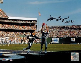 Steve Largent Autographed/Hand Signed Seattle Seahawks 8x10 Photo HOF 95