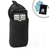 Dura Neoprene Android / Windows Smartphone Carrying Case With Built in Quick Locking Belt Clip for HTC Evo 4G / Droid Incredible / Shift 4G / Thunderbolt / Surround / Inspire / Desire / HD7 / Aria / Eris and Many More! ** Includes 2 Micro Fiber Screen Cleaning Cloths and Accessory bag** 41M9cMUMthL. SL160 Dura Neoprene Android / Windows Smartphone Carrying Case With Built in Quick Locking Belt Clip for HTC Evo 4G / Droid Incredible / Shift 4G / Thunderbolt / Surround / Inspire / Desire / HD7 / Aria / Eris and Many More! ** Includes 2 Micro Fiber Screen Cleaning Cloths and Accessory bag**
