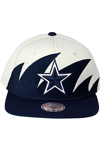 Mitchell & Ness Dallas Cowboys Sharktooth Snapback Hat Adjustable