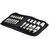 SE 791LP Heavy-Duty 12-Piece Hollow Punch Set with Zipper Pouch