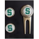 Michigan State Spartans Divot Tool Golf Ball (2) Marker Set
