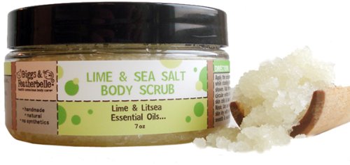 Biggs & Featherbelle Body Scrub, Lime and Sea Salt, 7 Ounce