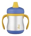 Thermos Foogo Insulated Stainless Steel Juice Cup with Handle, Blue, 200 ml