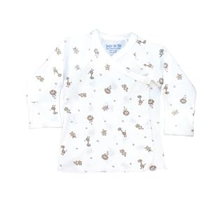Nature's Nursery Long Sleeve Side Snap Shirt in Animal Print Size: 3 - 6 Month