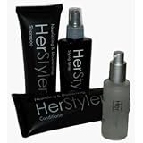 HerStyler 4 Piece Hair Care Set Shampoo Conditioner Hair Spray Serum