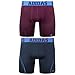 adidas Men's Sport Performance Climacool Boxer Brief Underwear (2-Pack), (Maroon/Urban)/(Urban/Lucky Blue)
