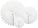 Party Partners Hanging Honeycomb Tissue Fan, White, Set of 3