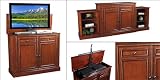 Jenson Electronic Auto-Lift Hide Away Flat Panel TV Console w/ Optional Bookshelf Set: Jenson Electronic Auto-Lift Hide Away Flat Panel TV Stand w/ Optional Bookshelf Set