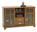 Low Cabinet with Sliding Doors - Cottage Oak