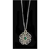 Jewelled Celtic Knot English Pewter Necklace