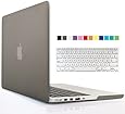 iBenzer - 2 in 1 Multi colors Soft-Touch Plastic Hard Case Cover & Keyboard Cover for Macbook Pro 13'' with retina display, Gray MMP13R-GY+1