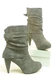 Zoom Produkt-Bild: Damen Plateau Stiefeletten grau