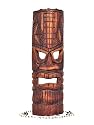 TIKI MASK LONO 20" - LOVE TIKI MASK - HAWAIIAN GIFT