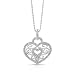 Victoria Kay 2/5ct TWT Diamond Heart Pendant in Sterling Silver (JK, I2-I3), 18
