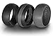 Keepfit 3 Silicone Wedding Ring Silicone Wedding Band for Men Thin Line (Grey Stripe, 10)