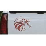 6in X 5.2in Brown -- Tribal Eagle Animals Car Window Wall Laptop Decal Sticker by Rad Dezigns