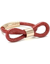 by boe Moroccan Red Leather Knot Ring, Size 7.5