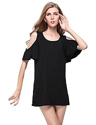 Yacun Womens Off Shoulder Short Mini…