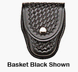 35P Covered Handcuff Case 35P Cuff Case-PlnBlack Brass