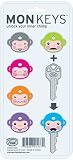 Monkeys Face Key Covers Set of 6