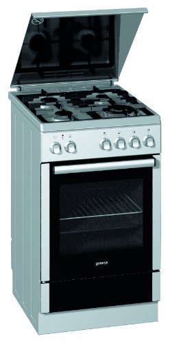 Gorenje K57120AX Gas-Elektro-Herd / A / Edelstahl / Aush&auml;ngbare Backofent&uuml;r / Warmhaltefunktion