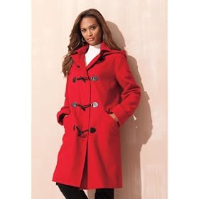 Jessica London Plus Size J.G. Hook Wool Toggle Coat