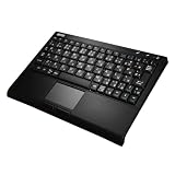 Winten ウインキー・ナノ・タッチプラス BT 無線タッチパッド付きキーボード 黒 AL-BT077-BK