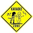 KARAOKE ZONE sing stage fun talent NEW sign