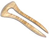 Baerreis Hair Stick - Little Egypt, Bilateral Curve - Curly Maple