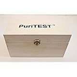 Wood Box Storing Safely Gold Test Kit Holds 8 Slots Testing Acid Bottles Stones