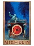 Michelin, Night Ride Tire Art Giclee Poster Print, 18x24
