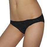 Womens Nicole Sexy Black Bikini Brief Panties Underwear (Size: 7/L)