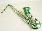 Cecilio Green Lacquer w / Gold Accents Tenor Saxophone w / Case and Accessories - B000FAN1YM
