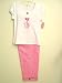 French Kitty Diva Lolita Sweet Pink Pajamas Set Lounge Set Pink Polka Dot Flannel Pajama Bottoms with White French Kitty Design T Shirt Top