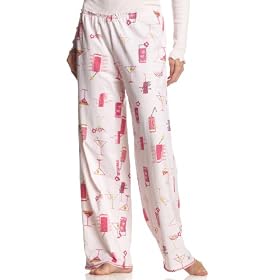 Hue Women's Pink Drinks Long Pajama Pant