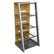 Audio Stand In Silver & Maple Finish By Ameriwood Furniture