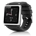 iWatchz CLRCHR22BLK Q Collection Wrist Strap for iPod Nano 6G, Black