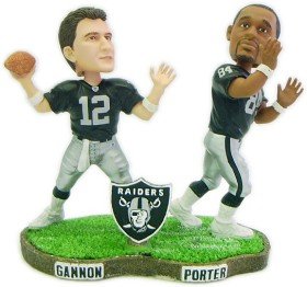 Oakland Raiders Gannon & Porter Forever Collectibles Bobble Mates
