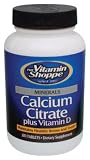 Vitamin Shoppe - Calcium Citrate + Vitamin D, 120 tablets Tablets tablets