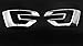2016 for Ford Explorer Front Fog Light Lamp Cover Trim ABS 2pcs