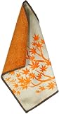Toddy Gear Mandarin 5 x 7 Inch Premium Microfiber Smart Cloth, for iPad and Touch Screen Cleaning - Retail Packaging - Gray/Orange, 15X7B1408