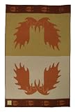 Faribault Mills Moose 100% Virgin Wool Jacquard Throw