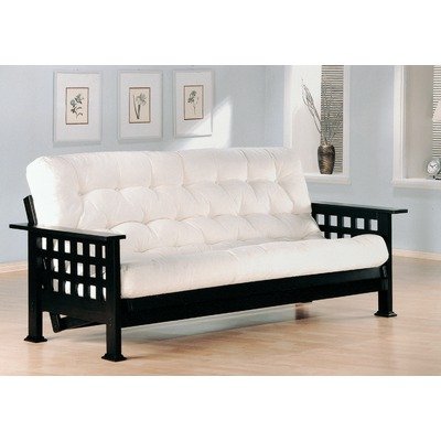 Corvallis Wood Slate Futon in Cappuccino