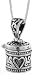 Sterling Silver Prayer Box with Heart Design