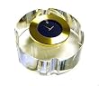 Movado Lead Crystal Desk Clock