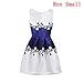 Girls 5 - 10 Years Flower Wedding Princess Party Printing Dress