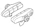 Shimano® Ultegra Brake Shoes & Holder Pair BR-6500 Black