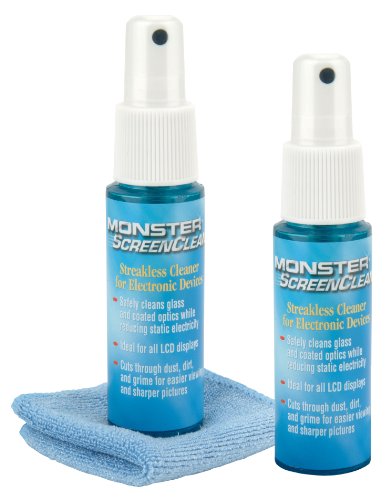 Monster ScreenClean Mini Reinigungsl&ouml;sung f&uuml;r Displays, Fernseher, mobile Ger&auml;te, Kameras, uvm. (2 St&uuml;ck Packung)