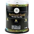 Delkin eFilm Inkjet Archival Gold - 100 x CD-R - 650 MB ( 74min ) - ink jet printable surface - spindle - storage media